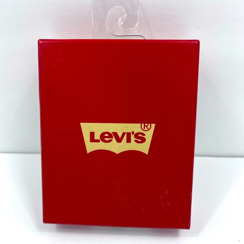 LEVI'S, MENS BROWN SINGLE FOLD MEN'S WALLET, RFID PROTECTION